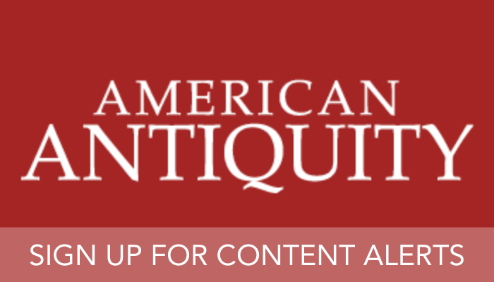 American Antiquity AAQ content alerts banner