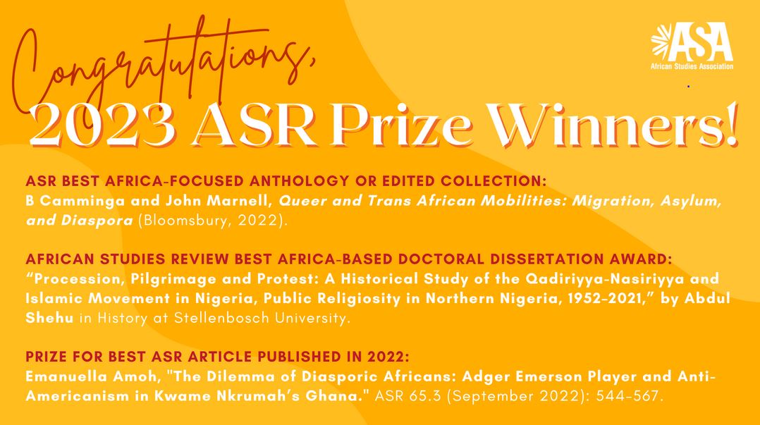 ASR 2023 Prize Winners