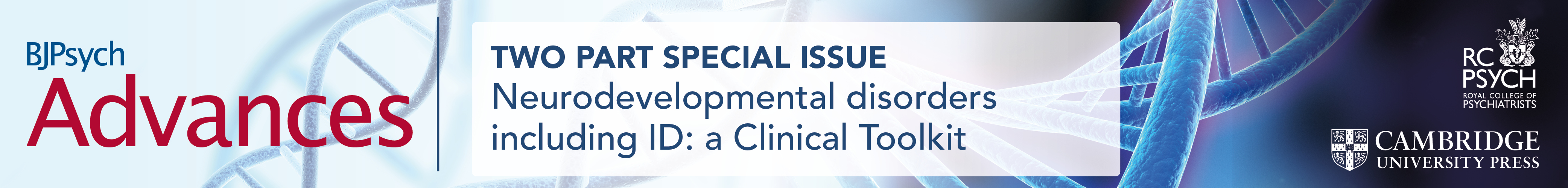 Click to explore the two part special issue on Neurodevelopmental Disorders including intellectual disability