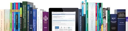 An image of Cambridge University Press's digital and print products