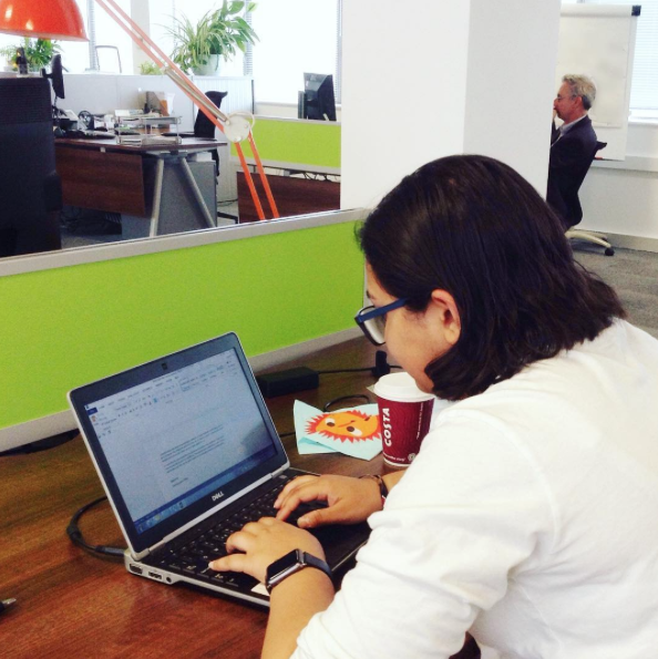 Work experience student, Naina