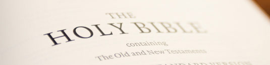 An image of a page from the Bible