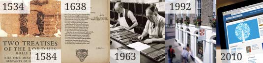 An image showing different pictures from the Press's history