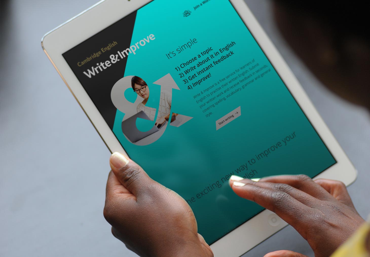 Write and Improve machine-based learning website created in partnership with Cambridge Assessment.