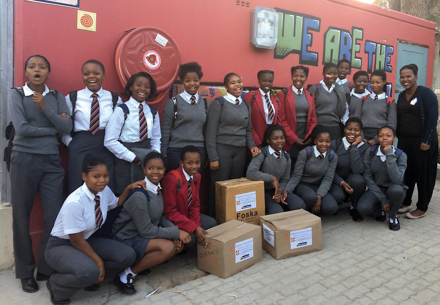 The Press donated books to families whose homes were devastated by fire in Cape Town.