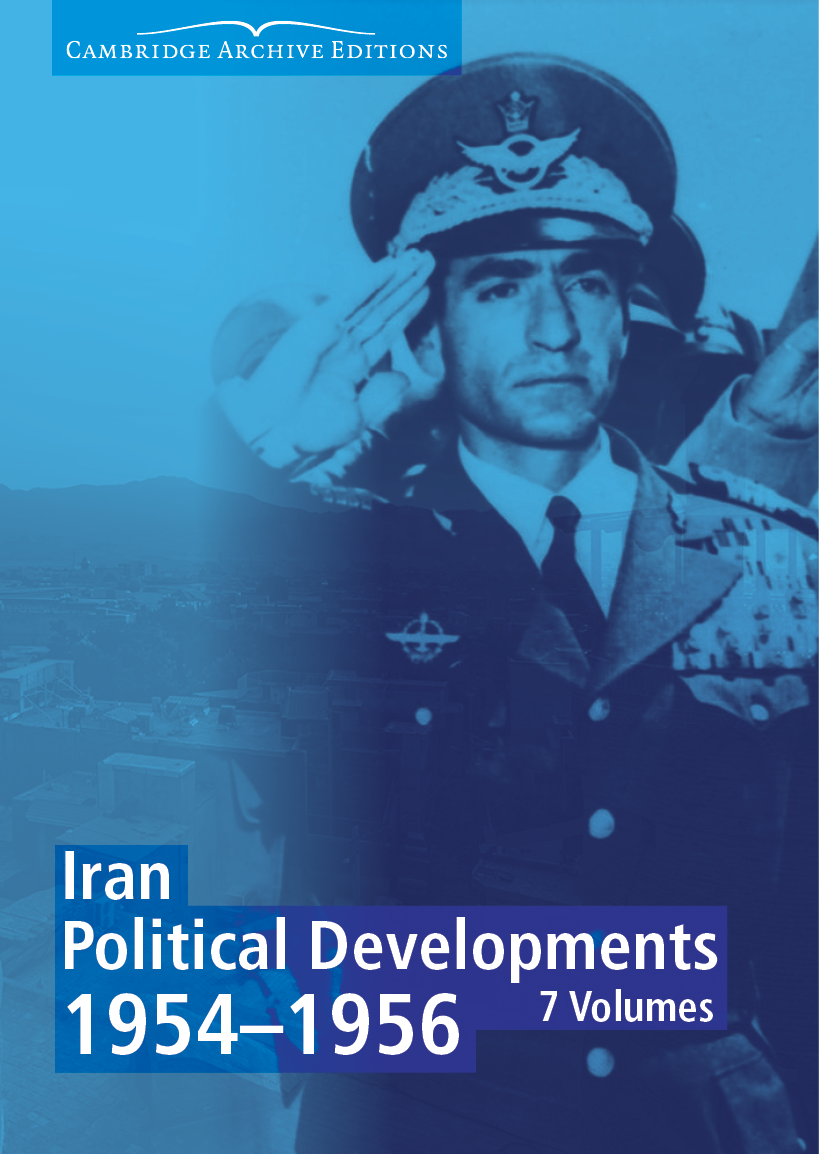 Iran Political Developments 1954–1956