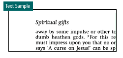 text sample