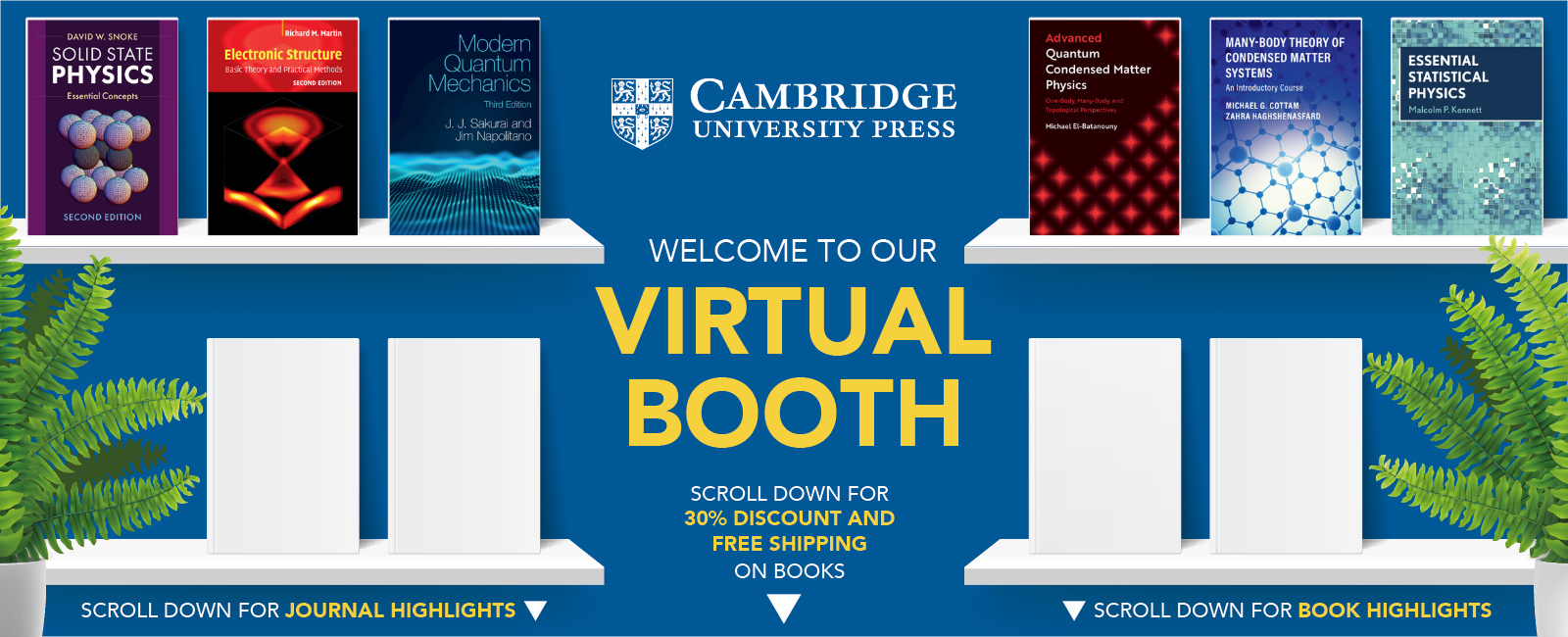 Welcome banner