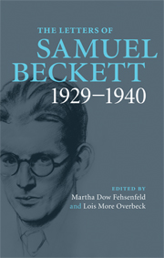 The Letters of Samuel Beckett - Volume 1