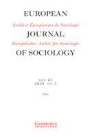 European Journal of Sociology / Archives Européennes de Sociologie