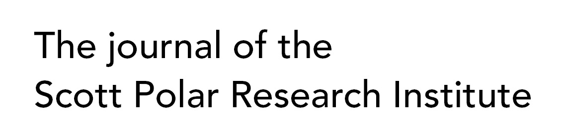 The journal of the Scott Polar Research Institute
