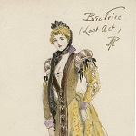 Anderson, Percy, Artist. [Costume sketch] Much ado about nothing, Beatrice in the last scene. [S.l. : s.n., late 19th cent. or early 20th cent.]