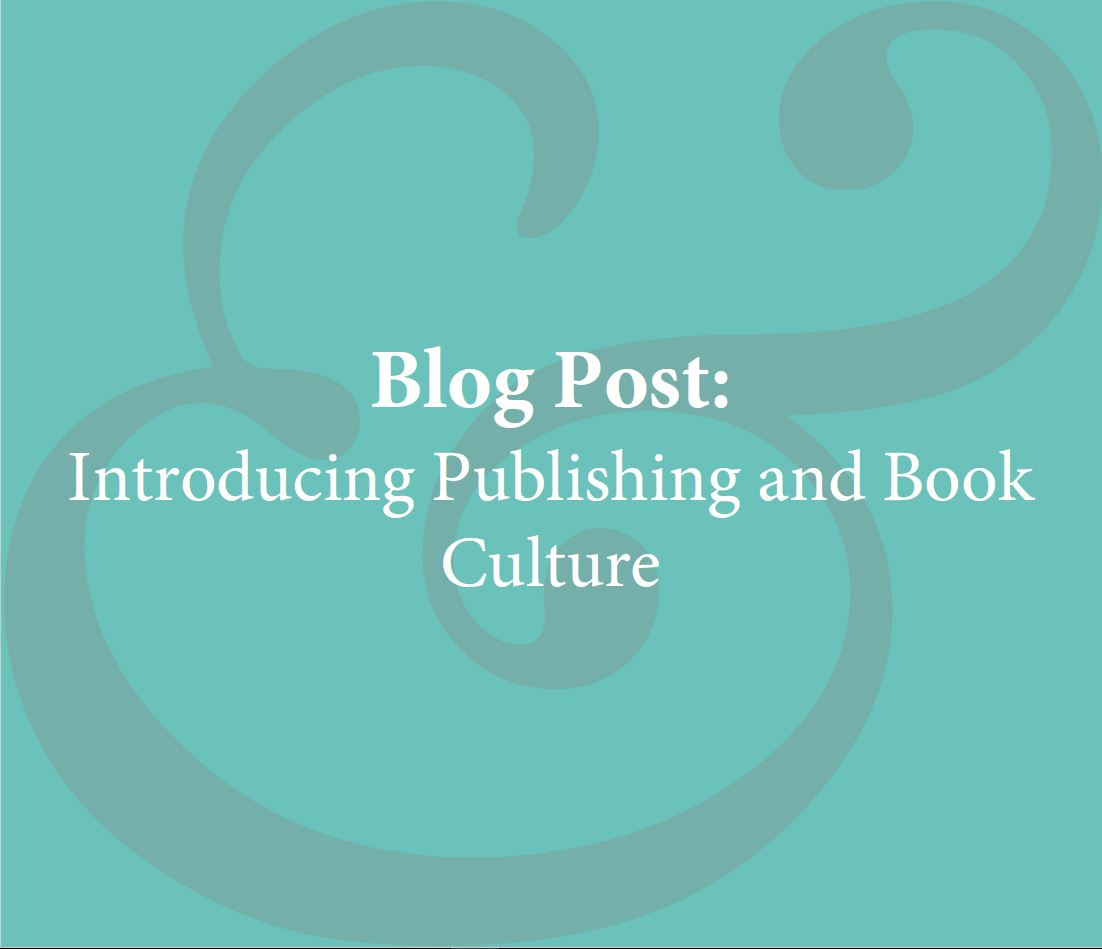 Blog Post button - introducing publishing and book culture