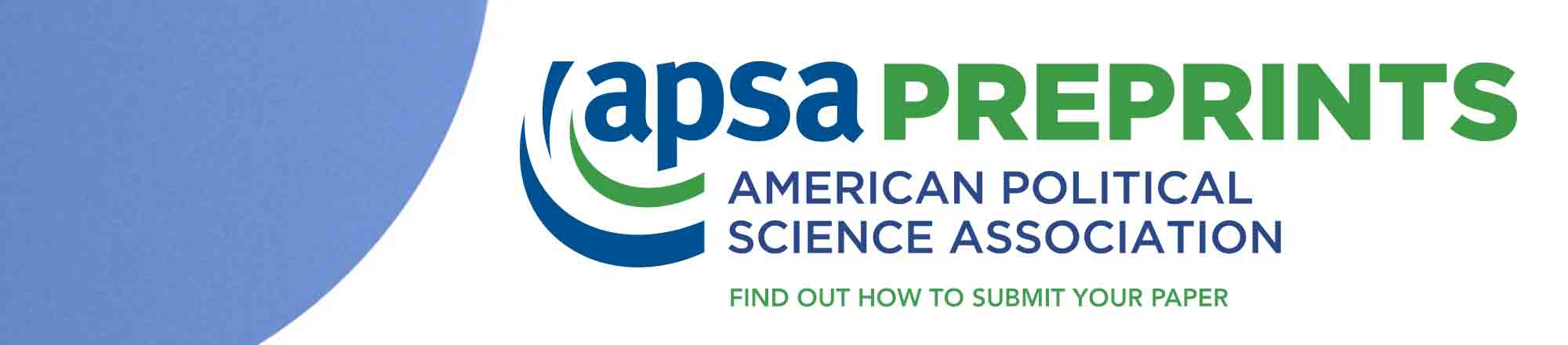 APSA Preprints banner - submit