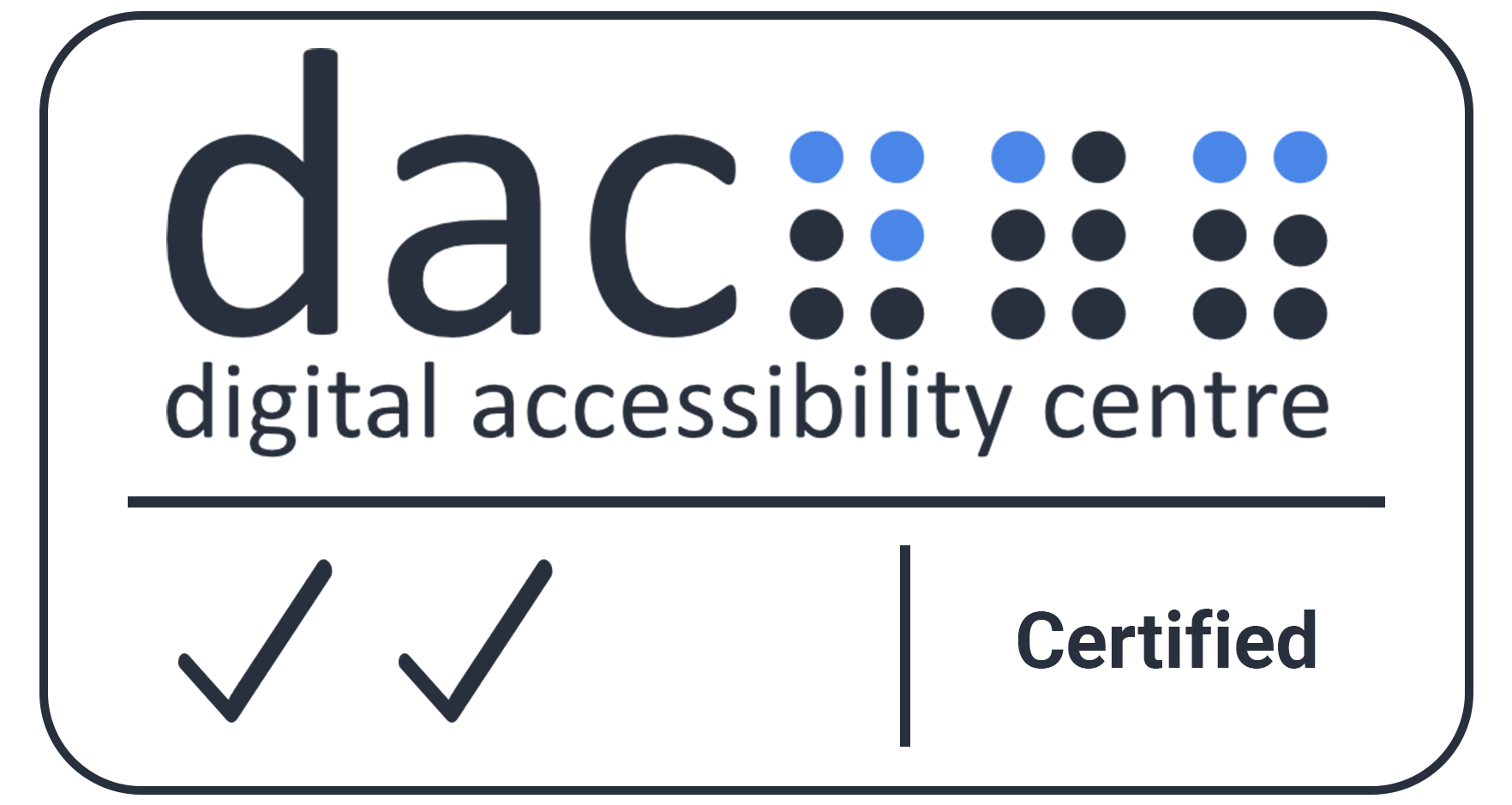 Digital Accessibility Centre Accreditation Certificate [Opens in a new window]
