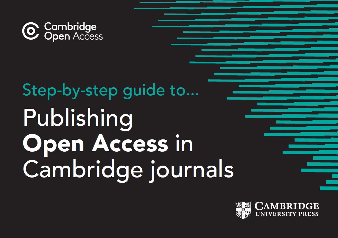 Link tp PDF Step-By-Step Guide to... Publishing Open Access in Cambridge Journals