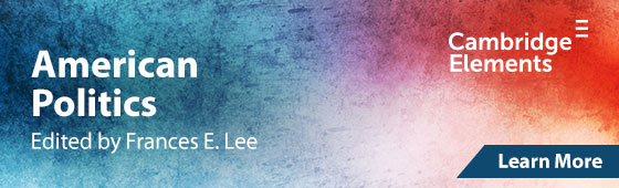 Banner for American Politics Elements series edited by Frances E. Lee