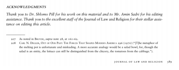 Example acknowledgments line for JLR article