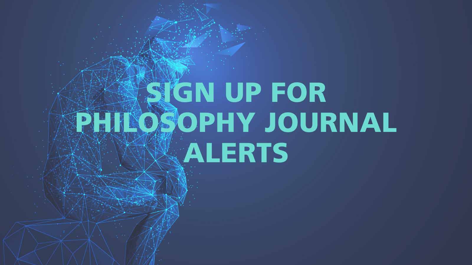 Philosophy journal alerts