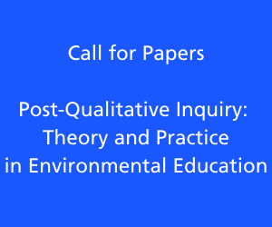 Call for Papers for Theory and Practice in Environmental Education special issue
