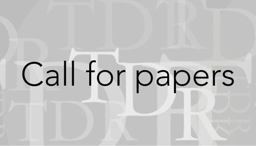 TDR call for papers