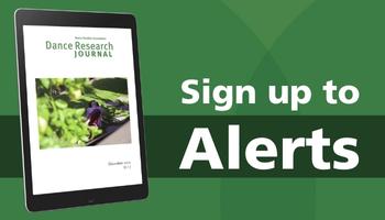 Dance Research Journal - sign up for Alerts!