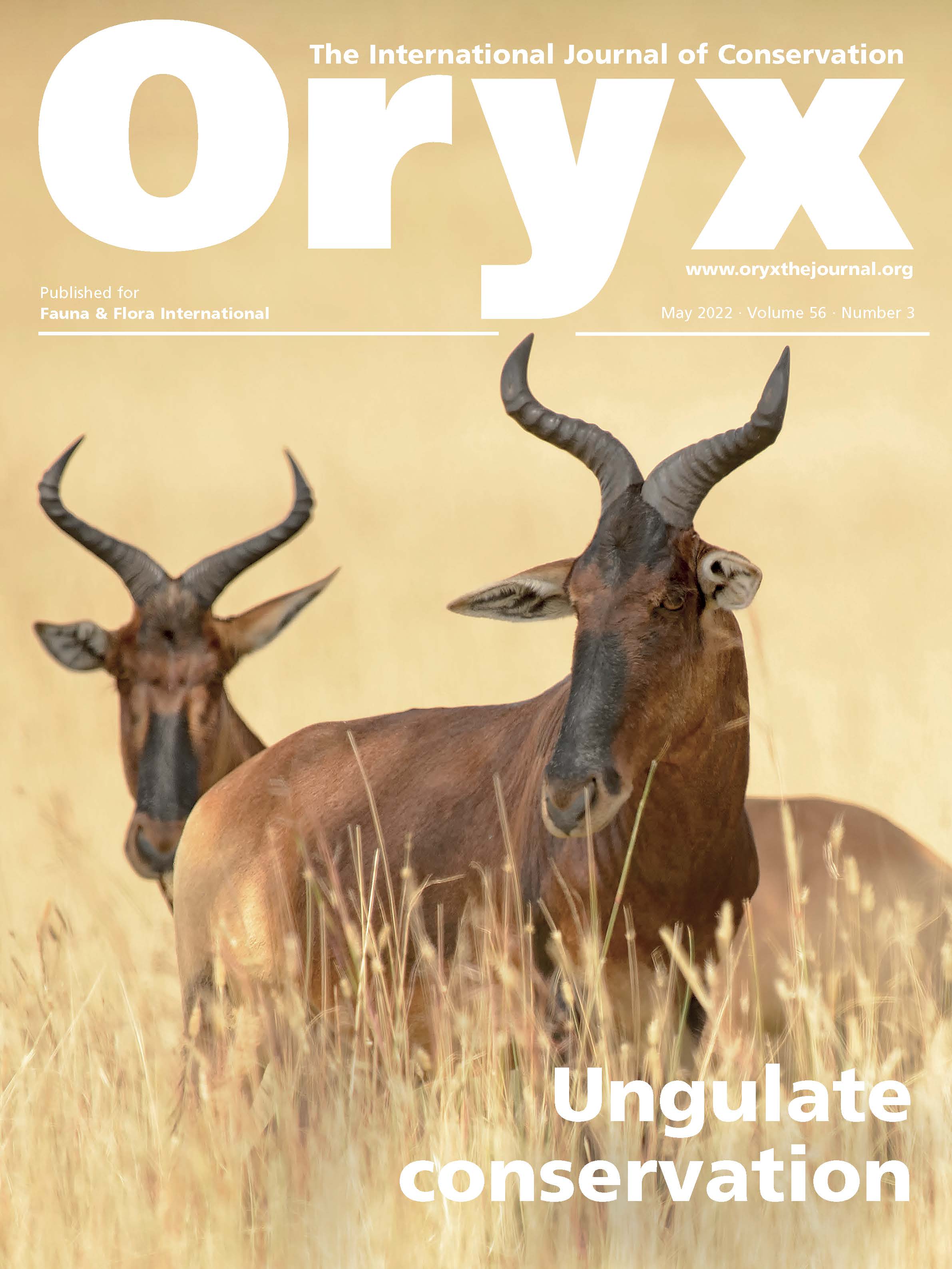 cover May 22 56.3 Ungulate Conservation