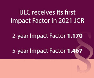 IJC banner stating the journal received its first Impact Factor