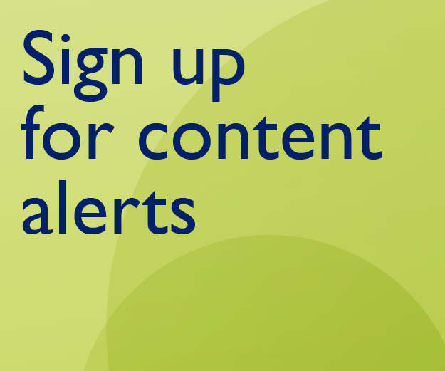 Sign up for content alerts
