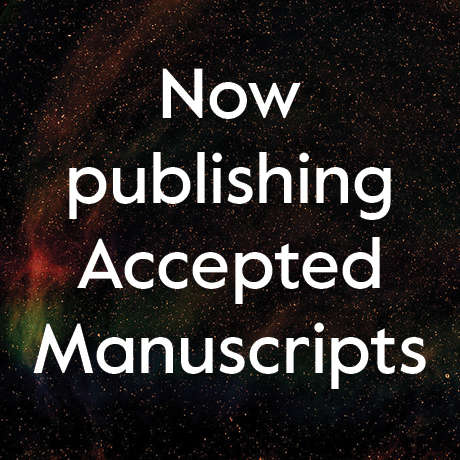 Now publishing Accepted Manuscripts