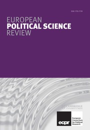 European Political Science Review cover