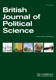 British Journal of Political Science cover