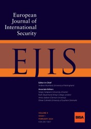 European Journal of International Security cover