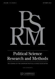 Political Science Research and Methods cover