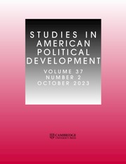 Studies in American Political Development cover