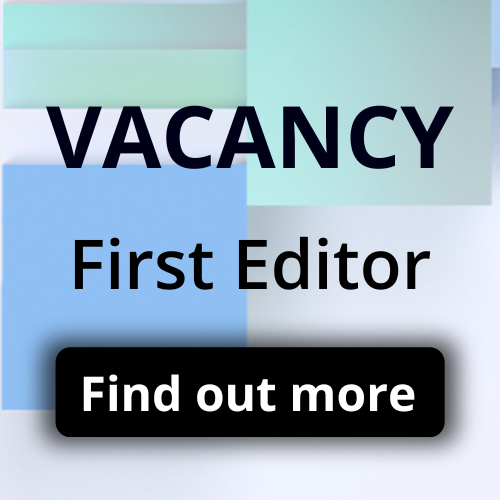 First Editor Editorial Board Vacancy. Click to learn more.