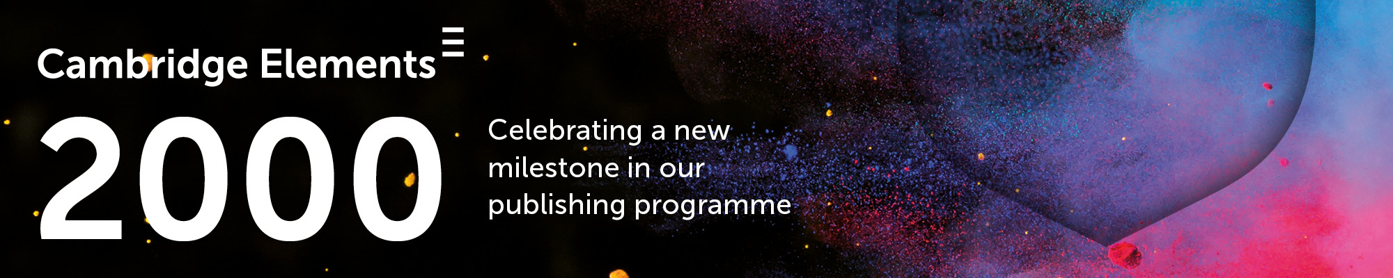 Core banner size 2000x400 for 2000 Elements milestone with a shield in jpeg format color lava