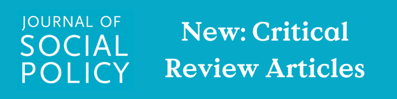Journal of Social Policy New Critical Review Articles
