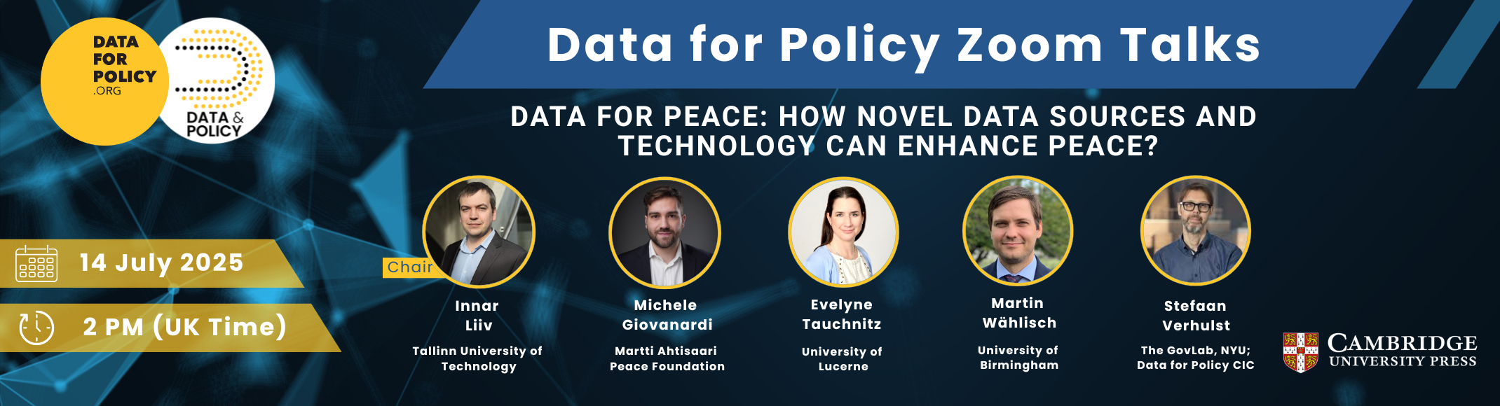 Data for Peace webinar - register here