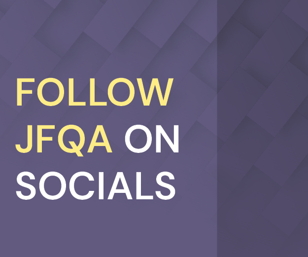 Follow JFQA on Socials