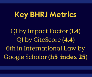 Key BHRJ Metrics and Rankings - Click for details