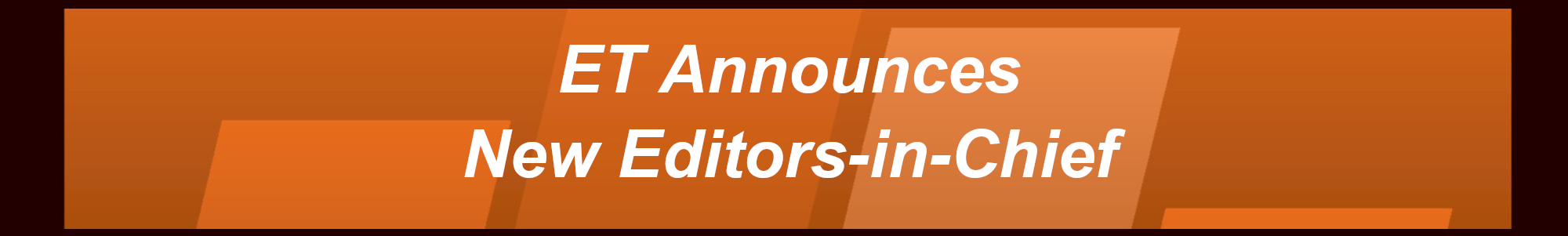 ET announcement of new EICs