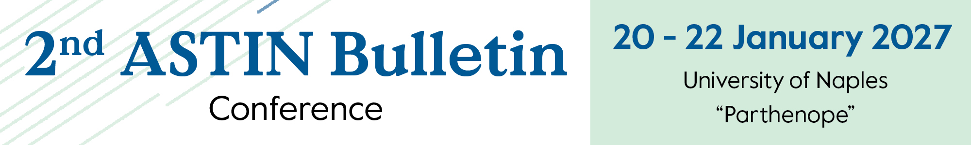 ASTIN Bulletin Conference - Naples Banner