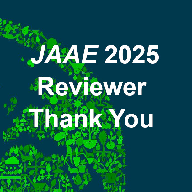 JAAE Reviewer thanks 2025