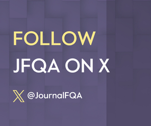 Follow JFQA on X