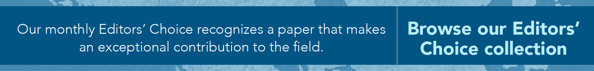 EPA Editors' Choice articles