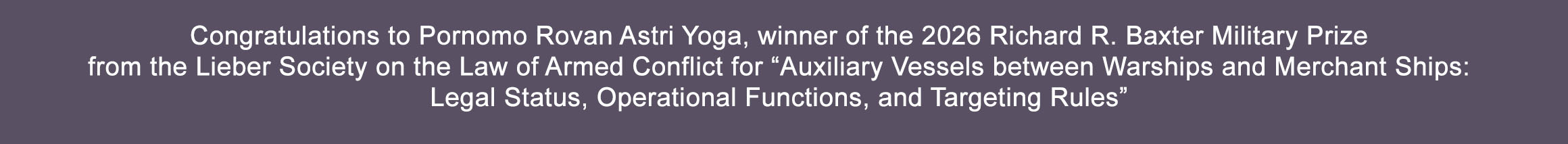 Read the prize-winning article from Pornomo Yoga from IRRC