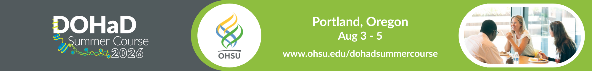 DOHaD OHSU Summer Course 2026 banner