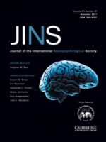 Journal of the International Neuropsychological Society
