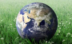 an image of a globe representing climate change